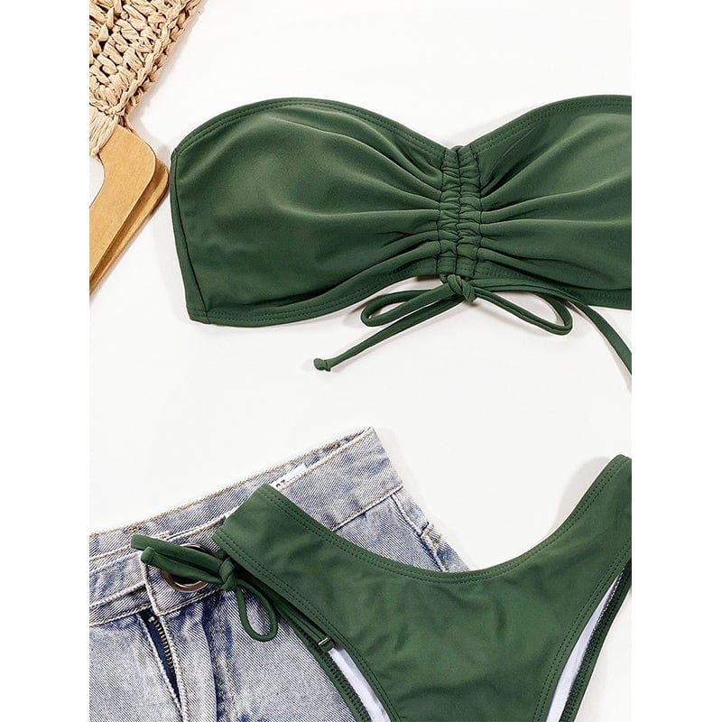 Bikini brazylijskie z regulowanymi ściągaczami