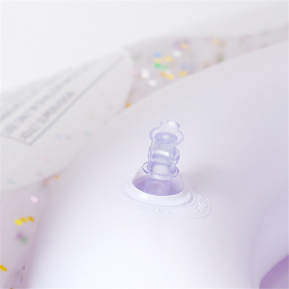 Dmuchane koło do pływania z tęczą dla dzieci