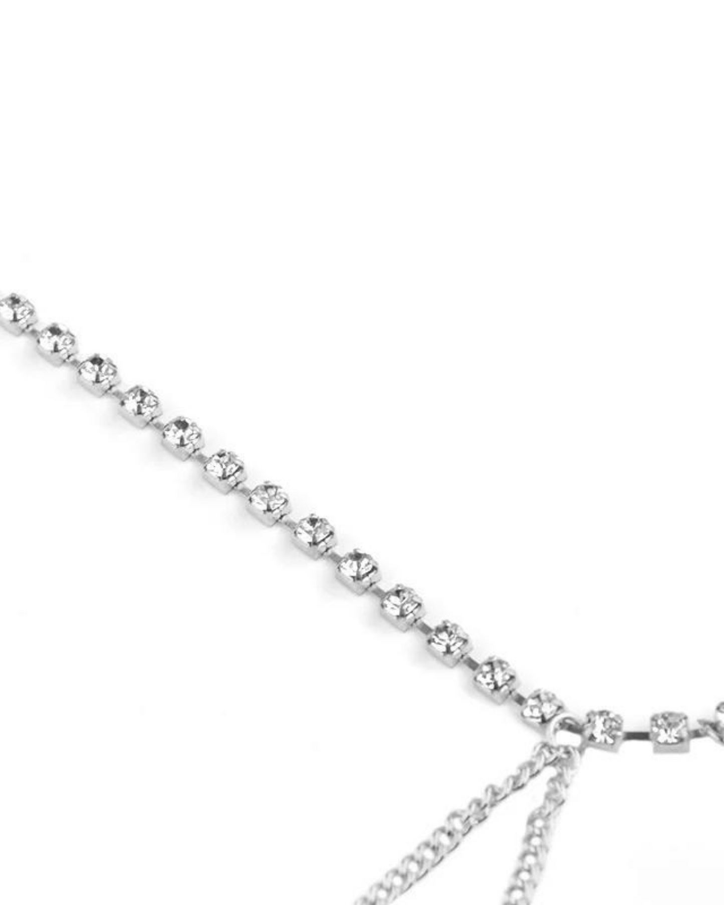 Łańcuszek do uda z kryształami